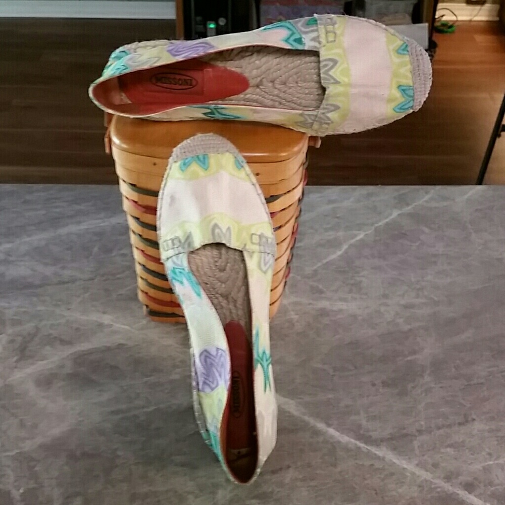 MISSONI FLAME STITCH ESPADRILLES